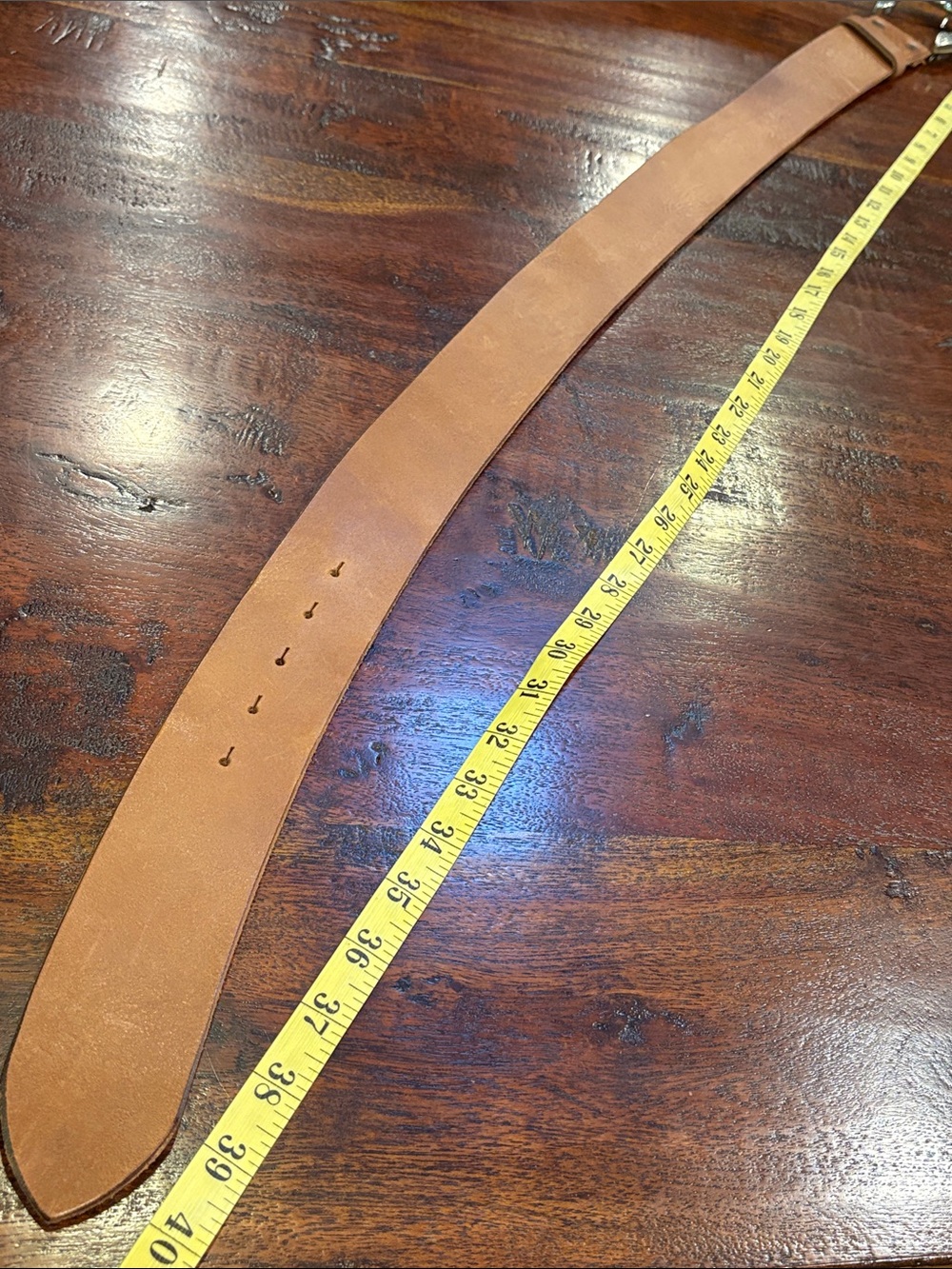 Vintage Ralph Lauren Equestrian Western Wide Leather Horseshoe Buckle Belt Small - Picture 10 of 16